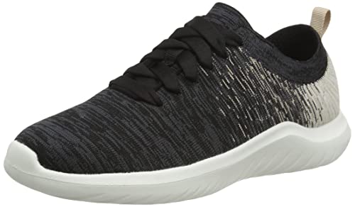 Clarks Nova Glint, Zapatillas, para Mujer, Multicolor (Blk/White Combi), 37 EU Clarks Nova Glint, Zapatillas, para Mujer, Multicolor (Blk/White Combi), 37 EU