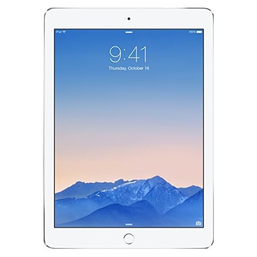 Apple iPad Air 2 24,6 cm (9,7) Tablette PC avec processeur ARM, 3,5 GHz, RAM 2 Go, Mac OS, écran tactile) 16 GB, WiFi Argent - argent (Reconditionné)