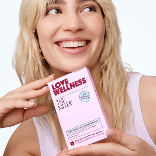 image for Love Wellness The Killer | Boric Acid Vaginal Suppositories | Balances