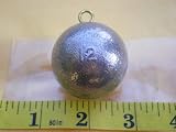 Fishing Tackle Lure 5 PCS. Cannon Ball SINKERS 12 OZ. W/Stainless Steel Eye