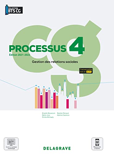 livre Processus 4 - Gestion des relations sociales BTS Comptabilité Gestion (CG) (2021) - Pochette élève