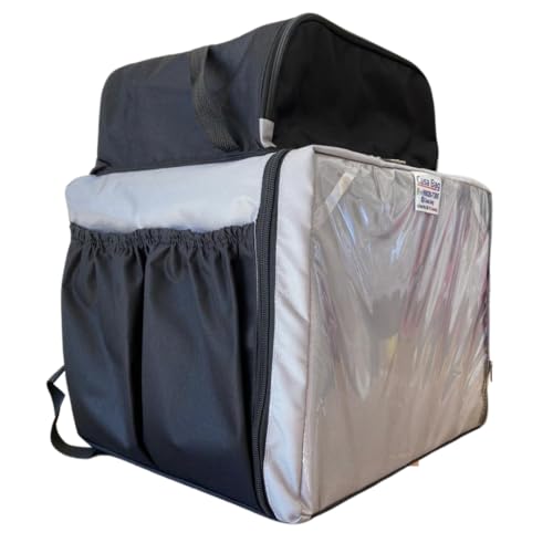 Capa AZUL - Mochila Térmica Motoboy Entregas Refeições Delivery Pizza Sem Isopor Capacidade 45 litro