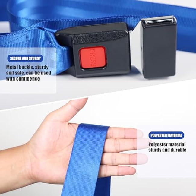 Extremity Mobilization Strap - Adjustable Physical Therapy Belt for Enhanced Traction & Stability - Durable Nylon with Padding & Push Button Release