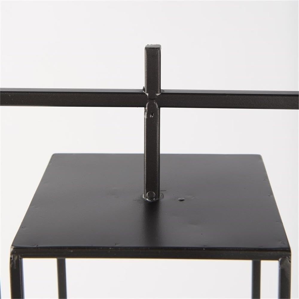 Mercana Furniture & Decor 68438-Albus I (Large) Candle Holder, Matte-Black