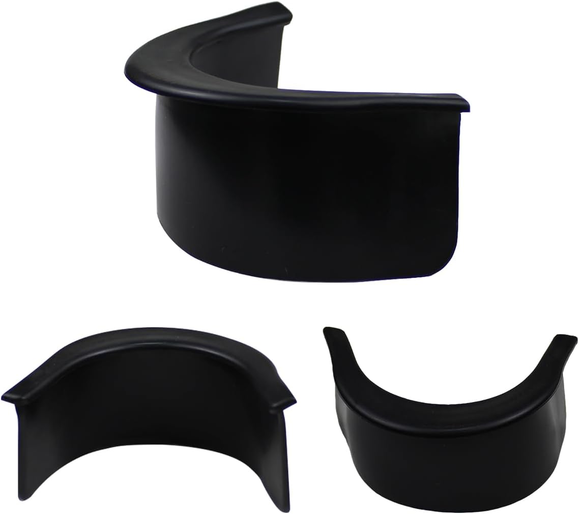 Scott Adward 6 Pack Billiard Hole Liners, Billiard Pool Rubber Table Hole Pocket Liner,Billiards Table Accessories, Replacement Billiards Liners, Black