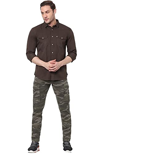 Image of Celio Solid Cotton Regular Fit Men's Casual Shirt