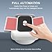 WLYSZCN Automatic Card Shuffler with Dual Modes, 1-2 Decks, Smart Stop, Low Noise, Rechargeable & Portable Shuffler Machine for Poker, UNO, Blackjack, Skip-Bo, Phase 10