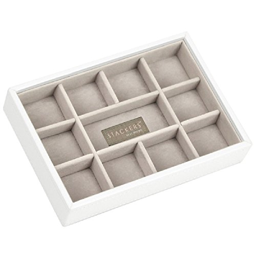 Stackers White Mini Jewellery Box Trinkets Layer