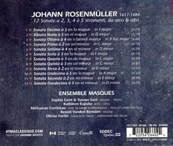 Amazon.co.jp: ヨハン・ローゼンミュラー : 2, 3, 4, あるいは 5