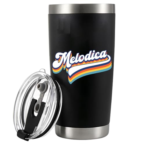 Faeali Vintage Melodica fist name mug, Retro Style 70s 80s, Stainless Steel Tumblers 20oz