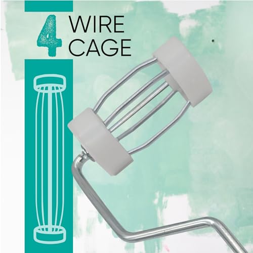 Unvert 3 Inch Paint Roller Frame, for Walls, Ceiling on All Surfaces 4-Wire Cage Frame, Choose 9" / 7" / 4" / 3" (12 Pack) by UNVERT - Image 2