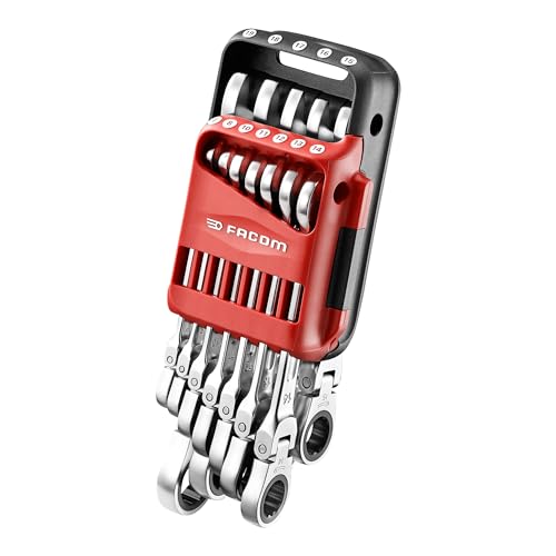 JUEGO 12 LLAVES MIXTAS CON TRINQUETE FLEX