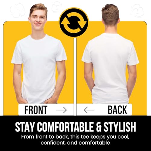 Men’s Short Sleeve Crewneck Workout T-Shirt – 100% Combed Turkish Cotton, Soft Breathable Men Athletic Shirt for Activewear2