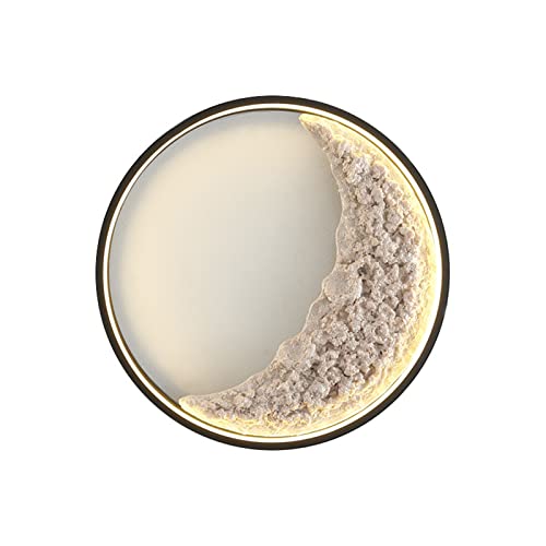 Applique Murale Extérieure Anti-Rouille Étanche Lune pour Façade Sombre
