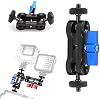 Brazo Mágico Mini Niewalda con Doble Cabeza Esférica, Adaptadores de Tornillo 1/4" | Montaje Universal para Monitor DSLR y Luz de Video, Soporte Articulado Giratorio 360° para Vlogging y Fotografía 2