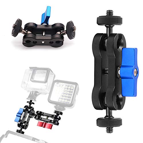 Niewalda Mini Magic Arm with Double Ballheads, 1/4" Screw Adapters