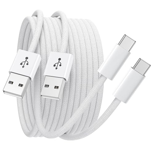 USB C Kabel 2M [2 Stück] 3.1A Ladekabel USB C Schnellladekabel, USB A auf USB C Kabel Mit iPhone 17/16/15 Pro Max,Galaxy S24/S23/S22/S21, Note 10, Huawei P40/P30, Google Pixel