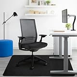 SHAREWIN Black Office Chair Mat, Durable Desk Chair Mats for Hardwood Floor & Tiles, Under Rolling Chairs for Easy Glide and Protection (36" X 47")