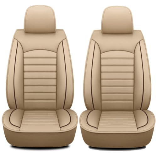 Fundas de asiento BMW E46 Compact 2001-2004 protector delantero de cuero beige 2