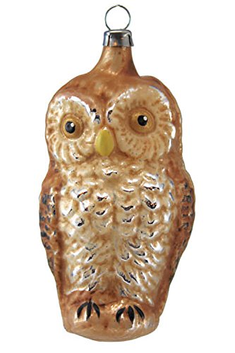 Owl MA2011033 German Glass Ornament w/Gift Box