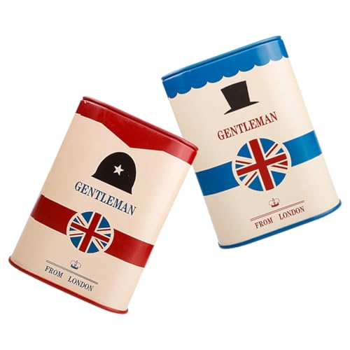 TEHAUX Estuche Metálico para Desechar Cuchillas de Afeitar 2 Unidades Tapa Azul y Roja Contenedor Seguro para Objetos Punzantes en Barberías y Cuidado Personal Compacto y Desmontable