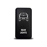 CH4x4 Push Switch for Toyota Tacoma - Rear Lights Symbol - Blue Led