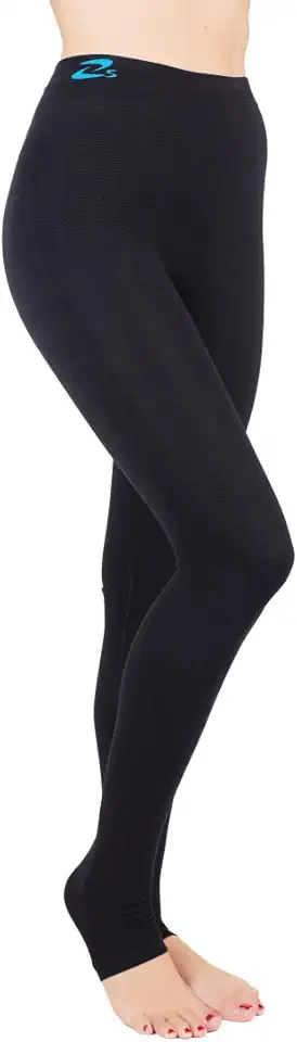 CzSalus Lymphedema Lipedema, POTS Support High Compression Leggins (K2=25-30 mmHg) - (Preto, P)