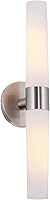 Vista 15 de Kira Home Duo - Aplique de pared moderno de 14 pulgadas con pantallas de vidrio esmerilado, para baño/tocador, acabado de níquel cepillado
