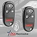 Key Fob Remote fits Honda Accord / Acura TL 1998 1999 2000 2001 2002 (KOBUTAH2T), Set of 2