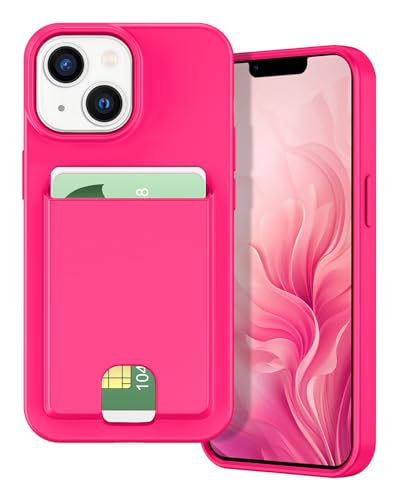 Coque protection iPhone 13 anti-rayure avec fente pour carte et silicone souple