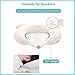 QADENCE Portable Baby Pillow – Adjustable Ergonomic Pillow with Cute Heart Design, Soft Breathable & Hypoallergenic Pillow for Newborn Sleeping, Prevents Flat Head, Cozy & Washable