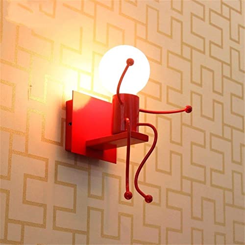 Lámparas de pared de hierro con diseño moderno y divertido para la iluminación infantil