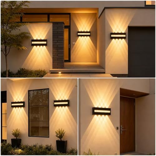 Applique murale intérieure et extérieure étanche IP65 à diffusion lumineuse haut et bas - 3