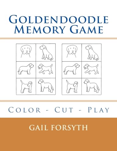 Goldendoodle Memory Game: Color - Cut - Play