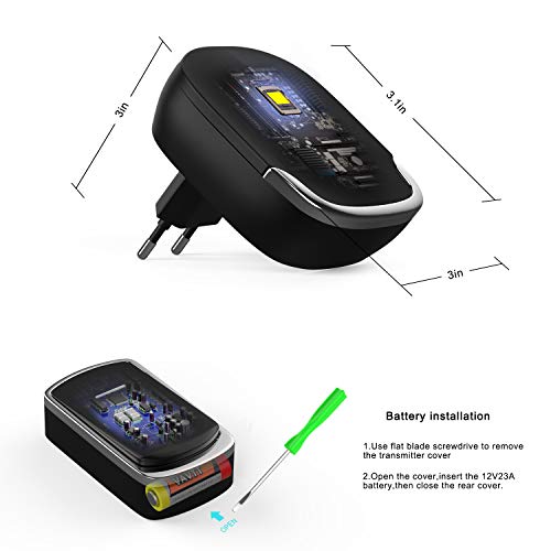 KOATECH - Campanello senza fili, impermeabile, set...