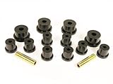Prothane (6-1051-BL) 64-73 Ford Mustang Rear Spring & 1/2in Shackle Bushings - Black