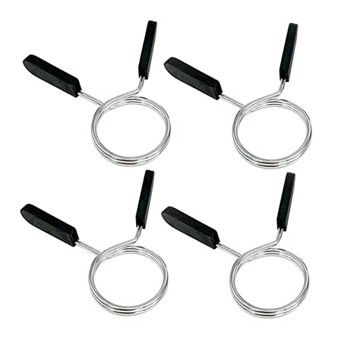POPETPOP 5Pcs Wear Resistant Portable Barbell Clips Durable Weight Collars for Secure Weight Plates for Gym Workouts and Strength Training