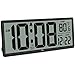 WallarGe 14.5' Large Digital Wall Clock Battery Operated with Jumbo Numbers, Temperature and Date - Easy to Read and Set, Auto DST