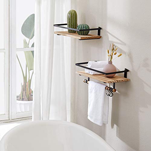 Image of BAYKA 22.5x5.12 Floating Shelves for Wall,Room Decor,Raised Lip,2 Pack