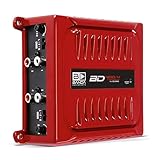 Banda Audioparts BD400.4RED Four Channel 4 x 100 Watt Rms Full Range Car Audio Amplfier 4 Ohms Bridged with Optional Use Low or High Pass Filters Red