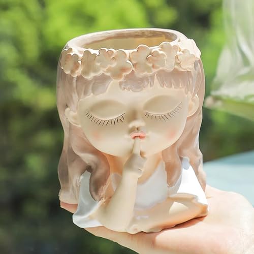 Moule silicone pot de fleurs fille couronne démoulage facile