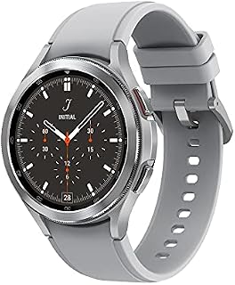 Samsung Galaxy Watch4 Classic Smart Watch, Rotating Bezel, Health Monitoring, Fitness Tracker, 4G, 42mm, Black (UK Version)