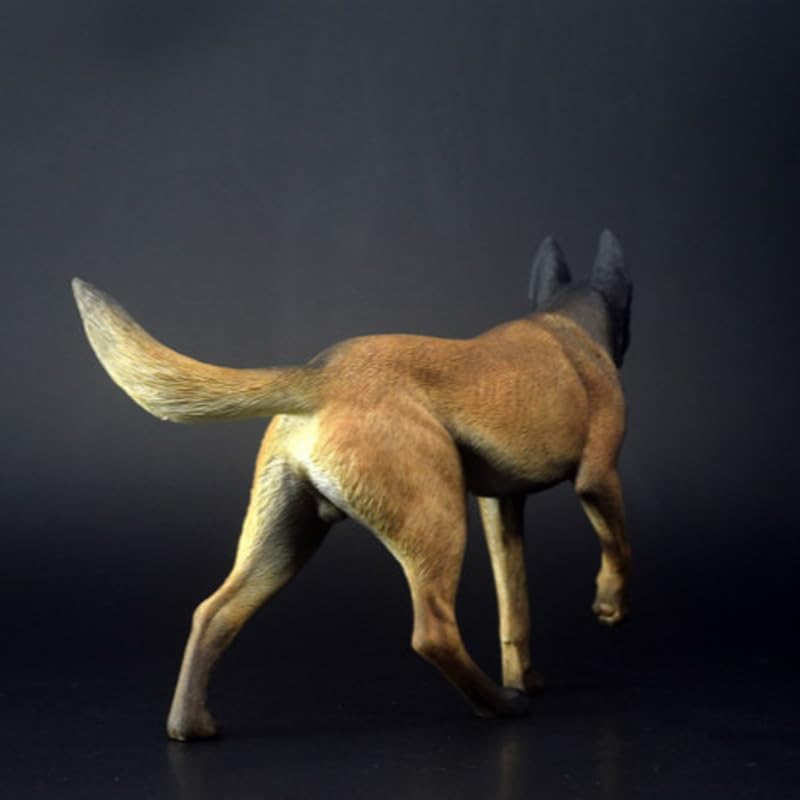 Chien Figurine Malinois AMITD en polyrésine durable avec détails intriqués - 3