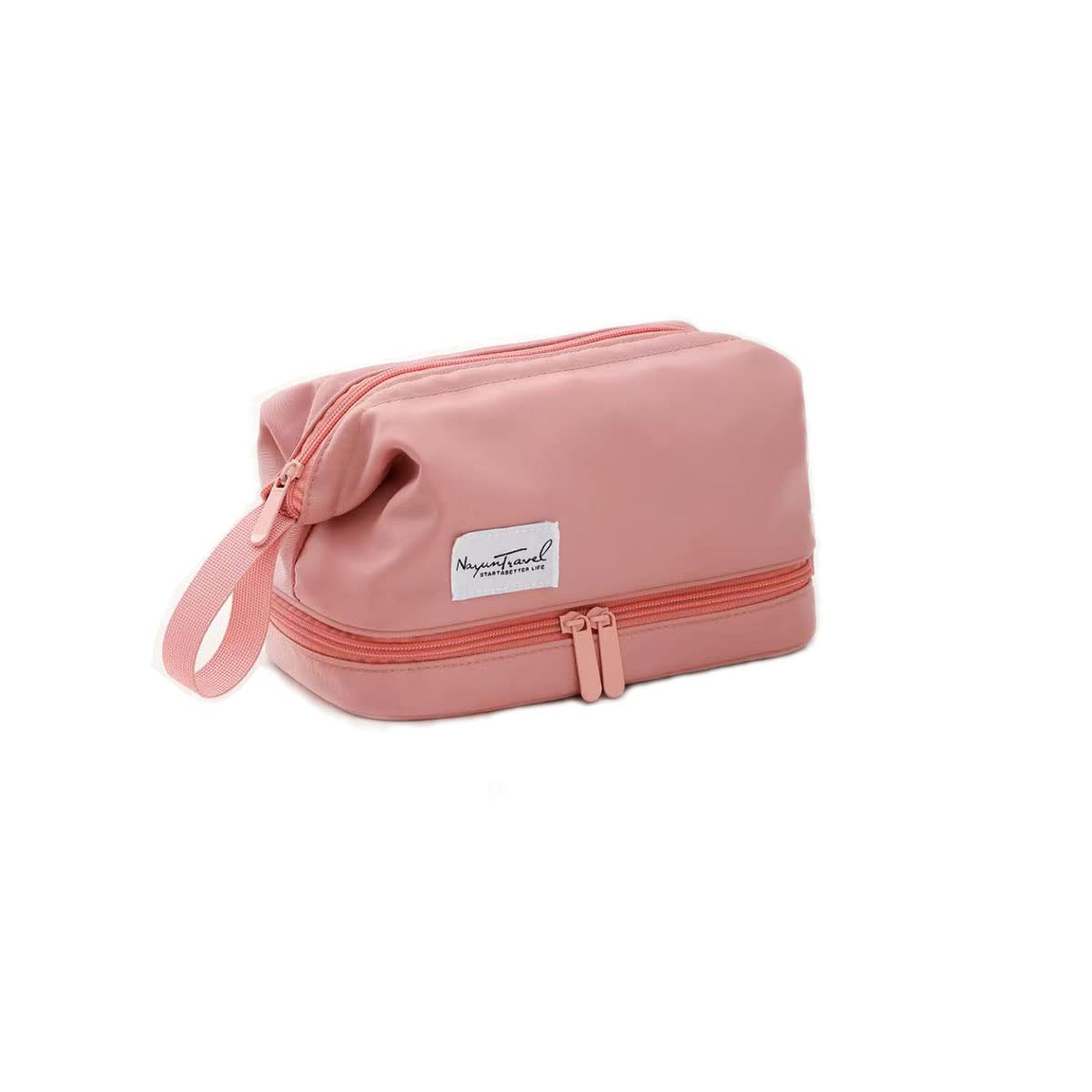 M.universeToiletry Bag Travel Hanging Makeup Bag with Hanging Hook Waterproof Cosmetic Organizer for Bathroom Shower,Double layer make up bag,Wash bag