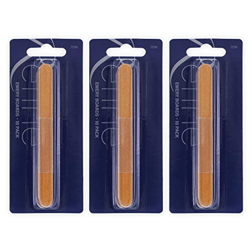 REFINE Emery Boards 120/150 Grit Nail Files, 30 Count