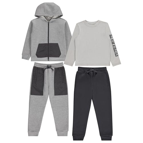 Image of STITCH & STONE Boys 4 Pack Wardrobe Outfit Stylish and Comfortable Clothes for Boys
