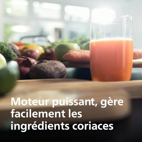 Philips Extracteur de Jus Série 3000 – Cheminée Technologie FiberBoost QuickClean Capacité de Moteur Puissant de pour Jus Lisse ou Riche en Pulpe HR192120 - vue 5