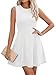 OFEEFAN Summer Dresses for Women 2026 Cocktail Elegant Classy Spring Clothing Sundresses Short White Graduation Dress Vestido Blanco para Mujer S