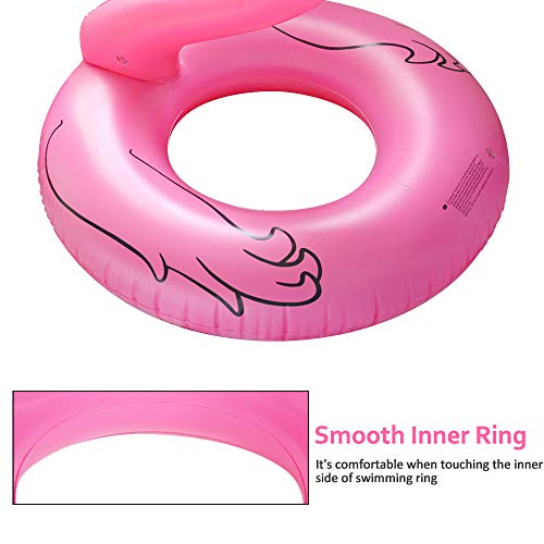 Miniatura 6 de Flotador Flamenco Gigante Ninonly Flamenco Hinchable Para Piscina De Pvc Reforzado, Flamingo Inflable Para Piscina Ideal Para Fiestas Y Playa, Flotador Gigante Adultos De Lujo