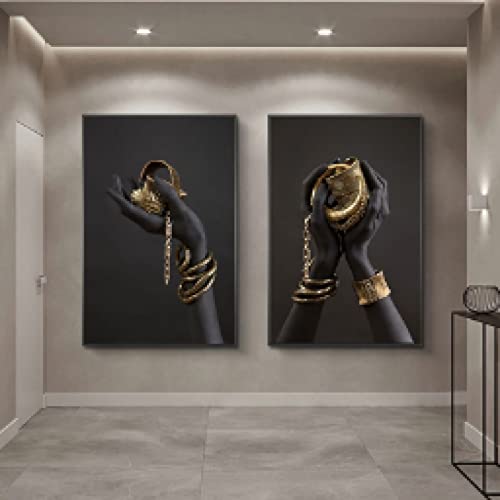 Peinture femme africaine KEBIA grand format déco murale